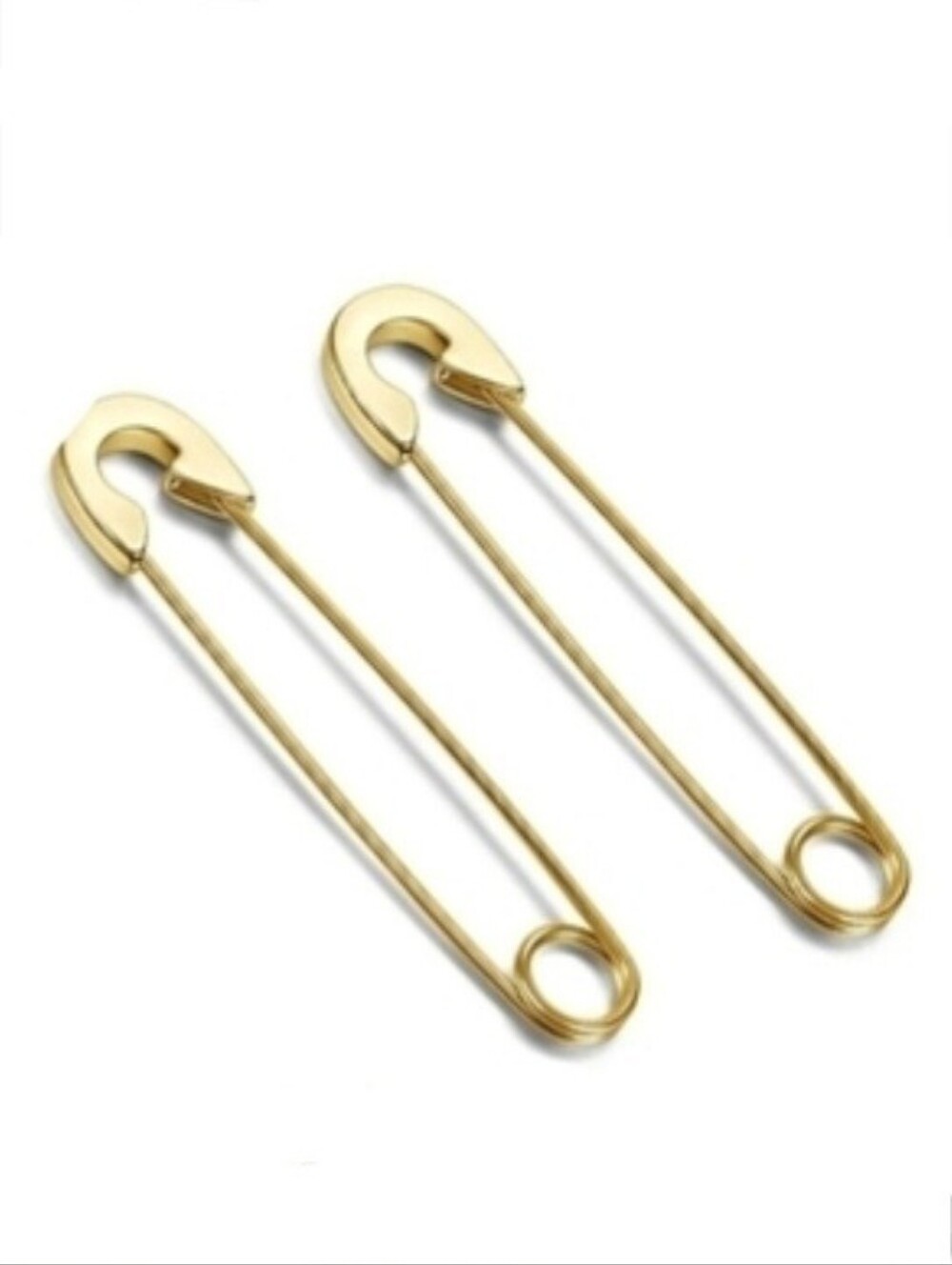 Safety Pin Stainless Steel 20G Hypoallergenic Hoop Earrings